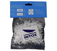 INTOX Lot de 200 croisillons de carrelage Blanc 1,5 mm