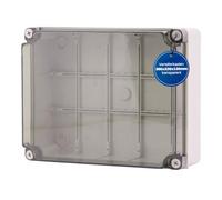 Intratec Coffret de Distribution en Saillie avec Couvercle Transparent - Boîtier Électrique Extérieur Étanche IP65 pour une Installation - Coffret Vide avec Vis Charnières - 300 × 220 × 120 mm