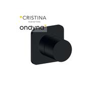 Inverseur blade encastre complet 2 sorties black mat - CRISTINA ONDYNA BA68313