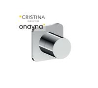 Inverseur blade encastre complet 2 sorties chrome - CRISTINA ONDYNA BA68351