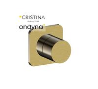 Inverseur blade encastre complet 2 sorties or brosse - CRISTINA ONDYNA BA68396P
