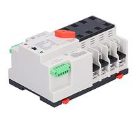 Inverseur de Source Automatique, 100A 4P 400V Commutateur de Transfert Automatique à Double Alimentation Mini Commutation Rapide Type de Rail DIN Contrôleur ATS Type Électrique