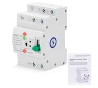 Inverseur de Source Automatique 63A 2P, Inverseur de Source monophasé 63A, Inverseur de Source, ATS 220V DIN - Commutation <50ms, Boîtier ignifugé, pour générateur et onduleur