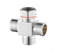 Inverseur d'eau à trois voies pour une sortie en deux ou connexion rapide 4 points pour tuyau adaptateur de plomberie adapté pour les cuisines, salles de bains, systèmes d'irrigation domestique (E-2)
