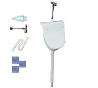 Inverseur D'urine Mural Pour Jardin - Urinoir De Garage, Urinoir À Chasse D'eau Avec Couvercle | Accessoire De Plomberie Robuste Et Durable Professionnel, Dispositif De Collecte Des Déchets Sanitaires