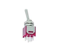 Inverseur subminiature vertical bipolaire on off on