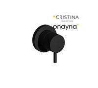 Inverseur triverde encastre complet 2 sorties black mat - CRISTINA ONDYNA TV68313