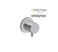 Inverseur triverde encastre complet 2 sorties metal brosse - CRISTINA ONDYNA TV68377