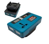 Inverter Charger DC to AC Converter - Battery Charger Adapter Generator LED | Built-in LED Light Power Inverter for Vehicle Camping Car | Home CPAP Truck Outdoor Inverter Charger DC To AC Converter