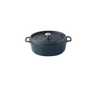 Invicta 403351 Cocotte Ovale - 35 cm - Fonte Emaillée - Noire