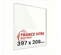 Invicta - modèle : Astana - 397 x 208 x 4 mm - Vitre d’Insert pour cheminée et poêle à Bois - Verre de Rechange Haute température - jusqu'à 800°C