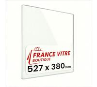 Invicta - modèle : Modena - 527 x 380 x 4 mm - Vitre d’Insert pour cheminée et poêle à Bois - Verre de Rechange Haute température - jusqu'à 800°C