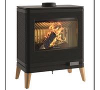 Invicta poêle à bois fonte 9kw noir