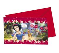 Invitations Blanche Neige Taille Unique Rouge