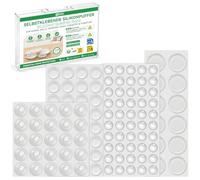 Inwee 119 Pcs Transparente Pieds Adhésifs, Amortisseur Porte Placard, Patin Antiderapant Antibruit,Patin Silicone Transparent, Butées de Protection en Caoutchouc pour Meubles, Portes, Armoires
