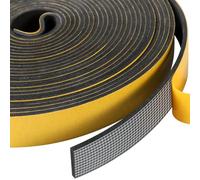 Inwee Joint Fenêtre Isolation de Mousse Adhésive,25mm x 3mm Multiusage Caoutchouc Calfeutrage Joint Antichoc d'Isolation Phonique, Joint d'Étanchéité Isolant de Haute Densité,Étanche, Total 10M