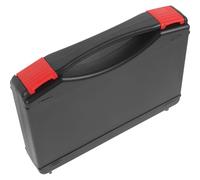 IOBIDDYS Boîte à Outils en Plastique Robuste Noire Petite Mallette Rigide Portable Organisateur Mousse pour Pièces et Accessoires Rangement Pratique pour Maintenance et Bricolage