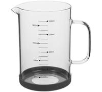 IOBIDDYS Verre mesureur verre 1,5 L avec poignée et bec verseur incliné, mesure exacte, léger et portable, pour restaurants et hôtels