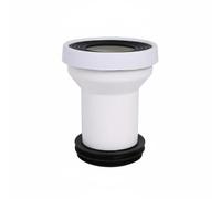 Ioensy Adaptateur de Drain de Toilette Connecteur Offset Tube d'Évacuation Bague d'Étanchéité Barrière Anti- en PP Ajustable pour Installation Sanitaire Rénovation Maison, Droit