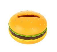 Ioensy Boîte Distributrice de Mouchoirs En Forme de Hamburger, Boîte à Mouchoirs En Résine pour Toilettes, Bureau, Restaurant, Maison, Couvercle de Boîte à M