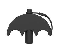 Ioensy Bouchons de Paille En Silicone, Embouts de Fermeture pour Paille, Accessoires pour Bouteilles Isothermes, noir