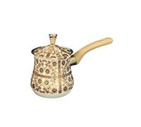 Ioensy Cafetière Turque, Chauffe-Beurre, Pot à Lait, Pot à Fondre Le Beurre et Le Chocolat, Usage Intensif, Motif Marron, 720ml