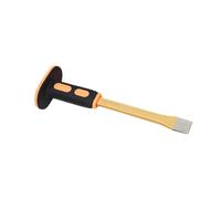 Ioensy Ciseau à Sculpter, Outil à Main avec Poignée Antidérapante, Ciseau Plat Ergonomique avec Protection pour La Main, Portable pour Sculpter et Fendre, 30cm