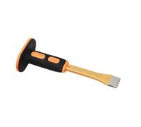 Ioensy Ciseau à Sculpter, Outil à Main avec Poignée Antidérapante, Ciseau Plat Ergonomique avec Protection pour La Main, Portable pour Sculpter et Fendre, 25cm
