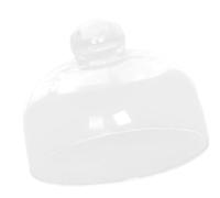 Ioensy Cloche à Gâteau Transparente, Cloche de Présentation, Couvercle à Gâteau, Cloche En Verre pour Plateau de Service D'anniversaire, Assiette à Gâtea, 18x14.2 Cm