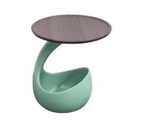 Ioensy e Table D'appoint Ronde Moderne Table D'appoint Compartiment Rangement Polyvalente pr Chambre à Ccher, Balcon, Angle Lecture, Vert