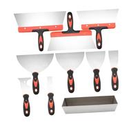 Ioensy Ensemble de 10 Outils pour Cloisons Sèches avec Enduit et Bac à Plâtre