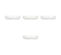 Ioensy Ensemble de 4 Soucoupes Transparentes pour Pots de Fleurs et Plateaux de Jardin, 8po