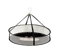 Ioensy Étendoir à Pulls, étendoir à Linge Pliable, Filet de Séchage, étendoir à Linge Suspendu Pliable, Filet En pour Maillots de Bain et Poupées, Couche Unique Noire