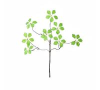 Ioensy Faux Végétal Tige Fleur Artificielle Branche Délicate Feuillage Réaliste Texture Douce Matériau Soie Souple Installation Rapide pour Décoration Maison Église Cérémonie , Vert