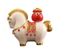 Ioensy Figurine de Cheval Décorative à Poser, Objet de Collection, Petite Sculpture Créative pour étagère Ou Bibliothèque, Style Sac Porte-bonheur