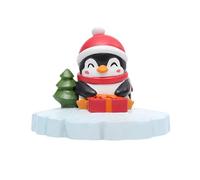 Ioensy Figurine de Pingouin Flottante pour Jardin, Statue de Pingouin Décorative, Collection Mignonne, Sculpture Animale En Résine pour Patio Ou Véranda, Cadeau