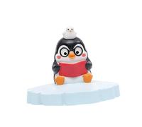 Ioensy Figurine de Pingouin Flottante pour Jardin, Statue de Pingouin Décorative, Collection Mignonne, Sculpture Animale En Résine pour Patio Ou Véranda, En Lisant