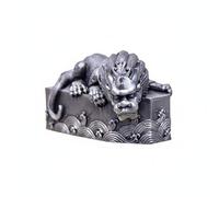 Ioensy Figurine Décorative Résine Sculpture Ornement Statuette Résine Fer Forme Finement Sculptée Texture Détaillée Base en, Poli, Bête D Évitement D Eau Style Un