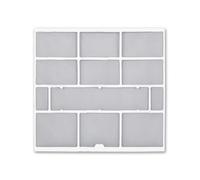 Ioensy Filtre Anti Poussière Climatiseur Mural Écran Remplacement Insert Grille Lavable Résistant à Mailles Fines en Plastique Adapté à Entretien Domestique, 28.2X26.5cm