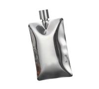 Ioensy Flasque étanche En Acier Inoxydable, Facile à Nettoyer, avec Couvercle et Poche, Idéale pour, Le Camping, La Maison, La Randonnée et Les Acti, Argent