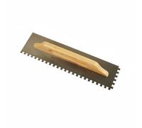 Ioensy Grattoir à Joints de Carrelage Raclette Outil de Carreleur Spatule pour Carrelage Trowel Carré Ergonomique Manche Bois Adapté à Rénovation Maison et Chantier Professionnel, 60CM, Dents 15x15