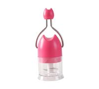 Ioensy Hachoir Manuel pour Aliments - Efficace, Pratique, Multifonctionnel, Portable, Facile à Nettoyer - Hachoir à Ail, Rose Rouge