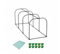 Ioensy Housse de Serre Tunnel Plantes Abri Gel Protection Hivernale Cloche Jardin Kit Complet Pièces Incluses Montage Simple sans Outil Adaptée Balcons Patios Espaces Extérieurs , 150-60-55cm