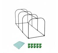 Ioensy Housse de Serre Tunnel Plantes Abri Gel Protection Hivernale Cloche Jardin Kit Complet Pièces Incluses Montage Simple sans Outil Adaptée Balcons Patios Espaces Extérieurs , 150-50-55cm