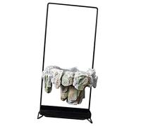 Ioensy Jardinière Décorative Originale pour Bonsaï, Panier à Fleurs, Pot de Fleurs pour Bureau, Maison, Pelouse Extérieure, Cadeau de Noël, Style A Gris Clair