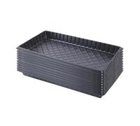 Ioensy Lot de 10 Plateaux de Semis, Bac Germination en PP pour Légumes ou Fleurs, Barquette Horticole Réutilisable pour Culture Domestique ou Serre, Plateau Propagation, 54x28cm, sans Trou