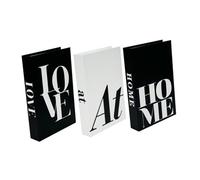 Ioensy Lot de 3 Faux Livres Décoratifs Réalistes en Carton, Faciles à Utiliser et Pliables, Parfaits pour Décorer Une