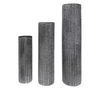 Ioensy Lot de 3 Vases de Sol pour Plantes, Décoration Intérieure, Composition Florale, Idéal pour étagère, Chambre Ou Maison, Noir