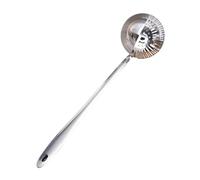 Ioensy Louche à Soupe Multifonctionnelle pour Fondue Chinoise, écumoire, Cuillère, Passoire, Louche pour Ragoûts, Buffets et Sauces Maison, Argent