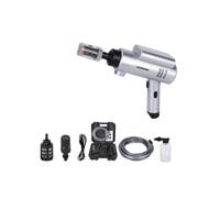 Ioensy Mini Nettoyeur Haute Pression Portable Auto-Amorçant Lance Lavage Voiture sans Fil Multifonctionnel pour Camping, Garage, 18 V, Coffret En Plastique, Gris